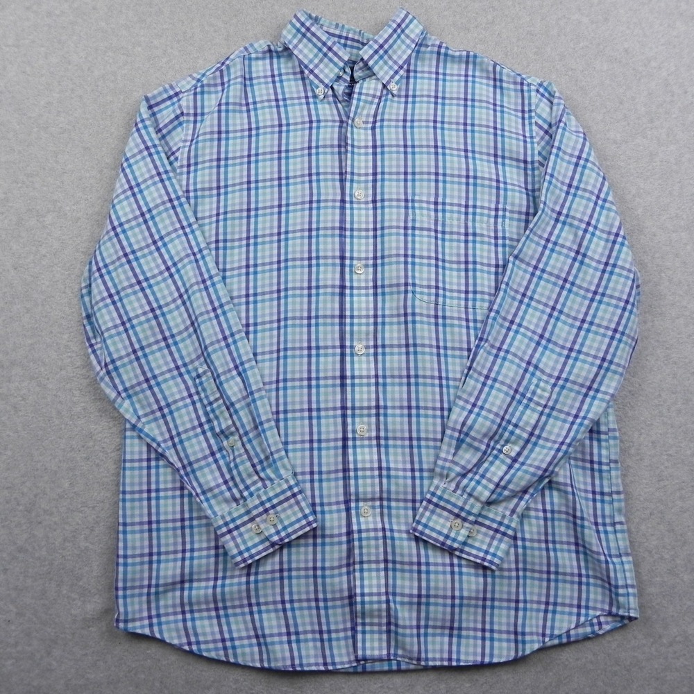 Croft & Barrow Shirt Mens 16 32/33 Easy Care Classic Fit Button Up Long Sleeve